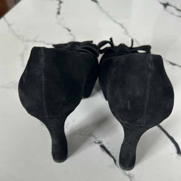 Franco Sarto Artist Collection Black Suede Platform Pumps.Size 6. Never Worn - Picture 3 of 5
